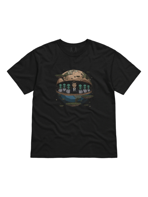 JFK Chilling with Aliens Tee — TE.TEE-03