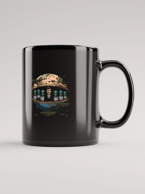JFK Chilling with the Aliens Mug — TE.MUG-03