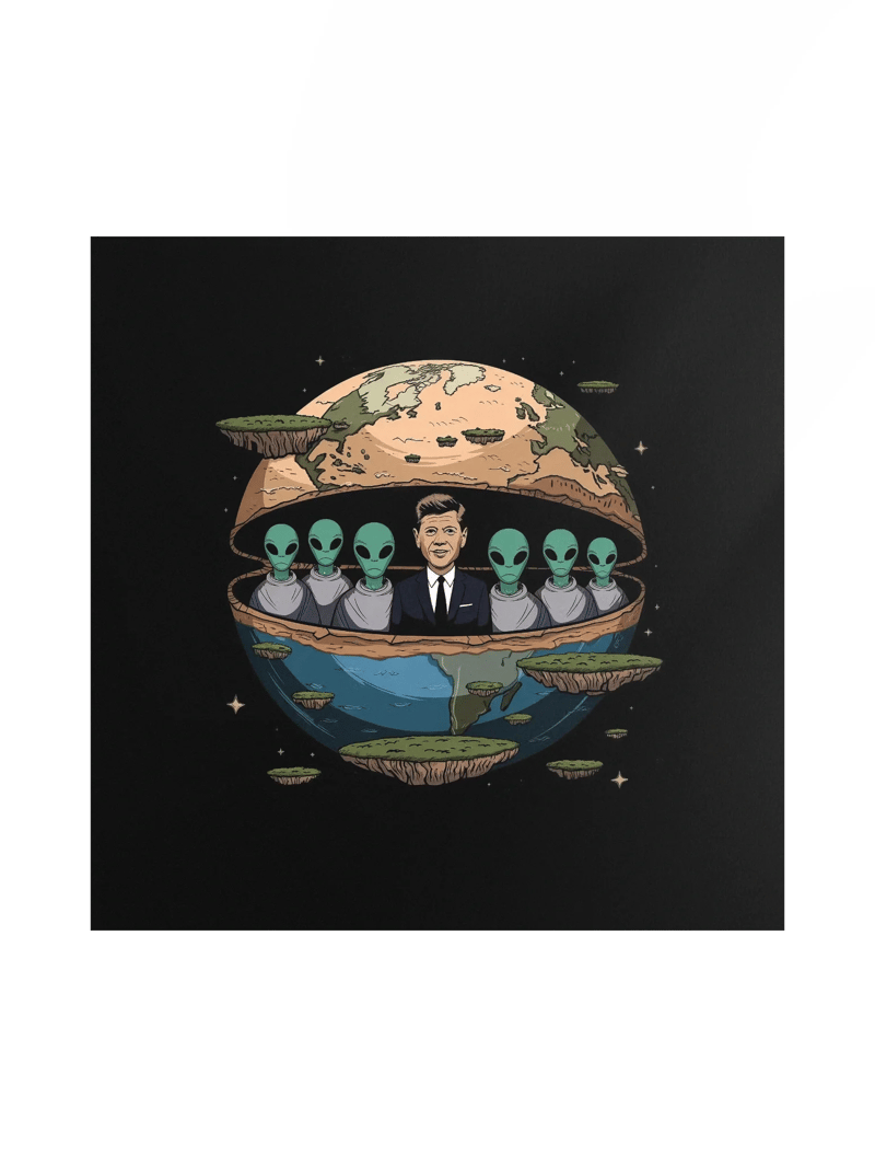 JFK Chilling with the Aliens Poster 18x18 — TE.POST-01